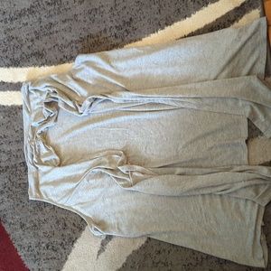 Very flattering grey sleeveless women's cover-up 3X